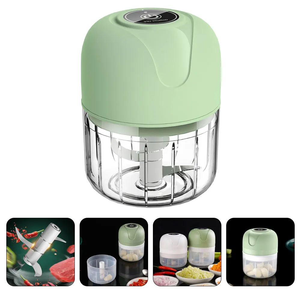 

100ml Mini Electric Garlic Chopper Portable Wireless Garlic Crusher Food and Vegetable Cutter Kitchen Tool Camping Use