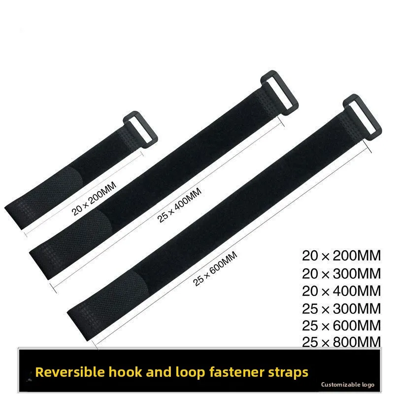 Reusable Cable Tie Set 50-Pack Adjustable  Multi-Purpose Velcro Cable Ties