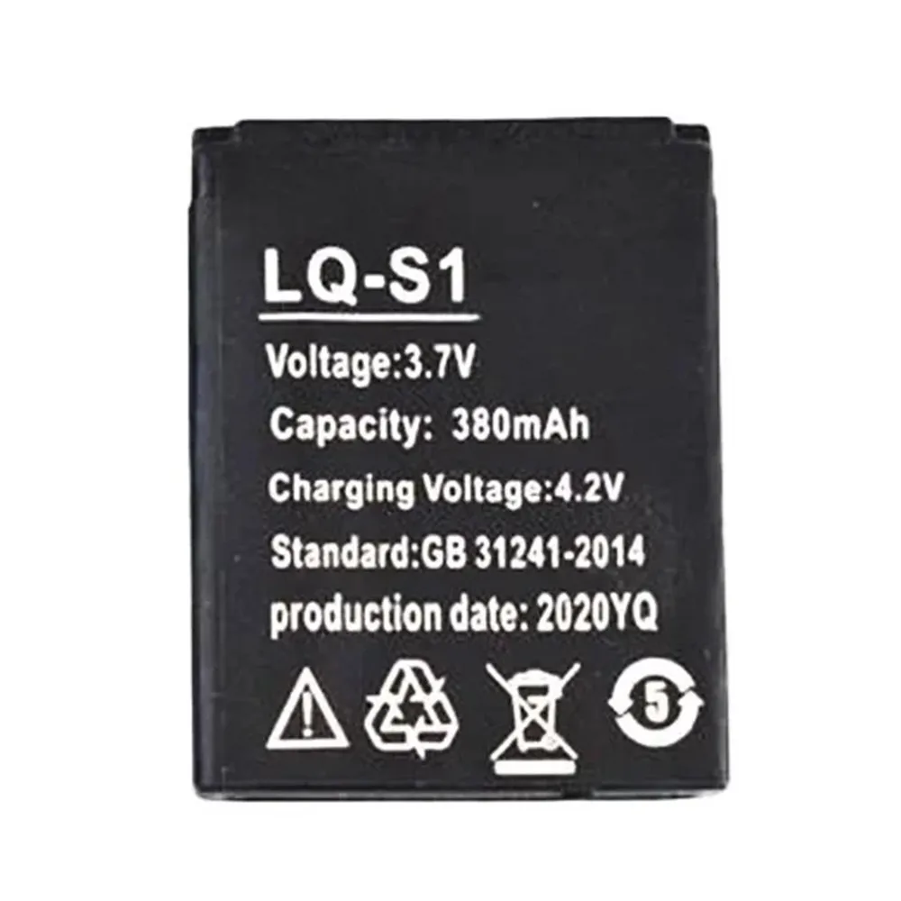 380mAh LQ-S1 LQS1 Battery 3.7V for Smart Watch DZ09 AB-S1 DJ-09 YX-W9B HKX-S1 KSW-S6 SCX-M9 W8 A1 V8 X6 Replacement Batteries