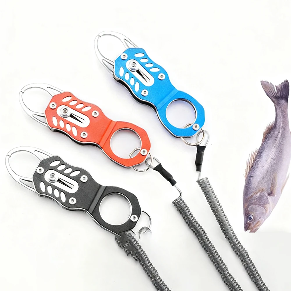 

Rust Proof Stainless Steel Portable Professional Fish Grip Lock Fishing Tackle Lip Clip Tool Fish Controller Outdoor Pliers