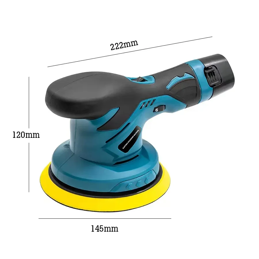 Small Special Industrial Wireless Lithium Battery Electric Waxing Glazing Machine Popular Car Polisher for Cross-Border Use
