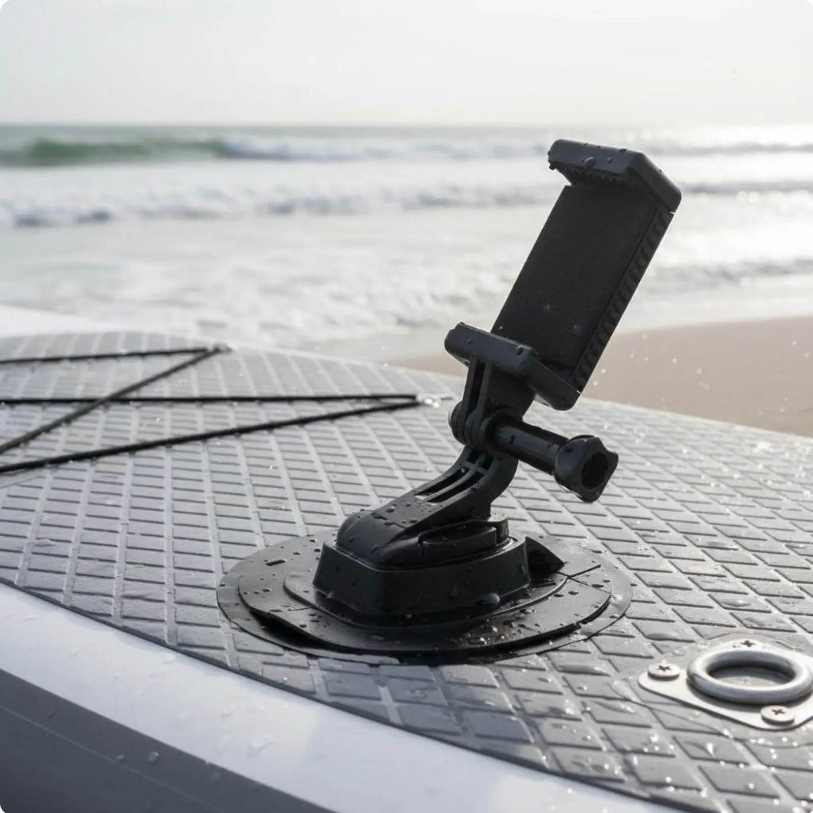 Mobile Phone Holder with D-loop Camera Mount for Inflatable Paddle Surfboard Secure Attachment Paddleboard