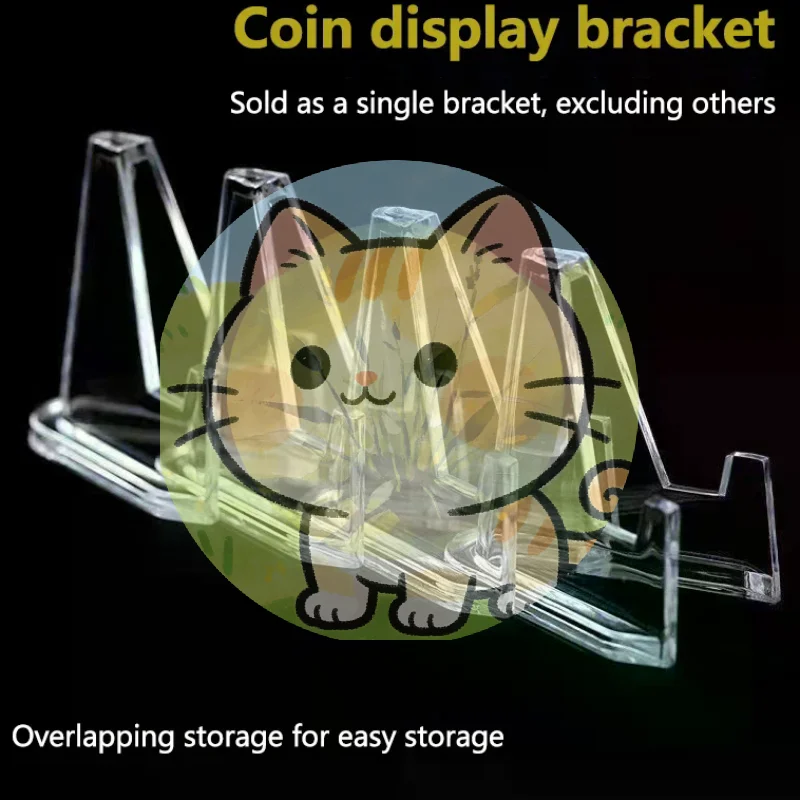 

10 шт. прозрачных акриловых подставок для монет, маленькие держатели-мольберты, подставки для коллекционных карточек, органайзеры для карточек K-pop айдолов ♥