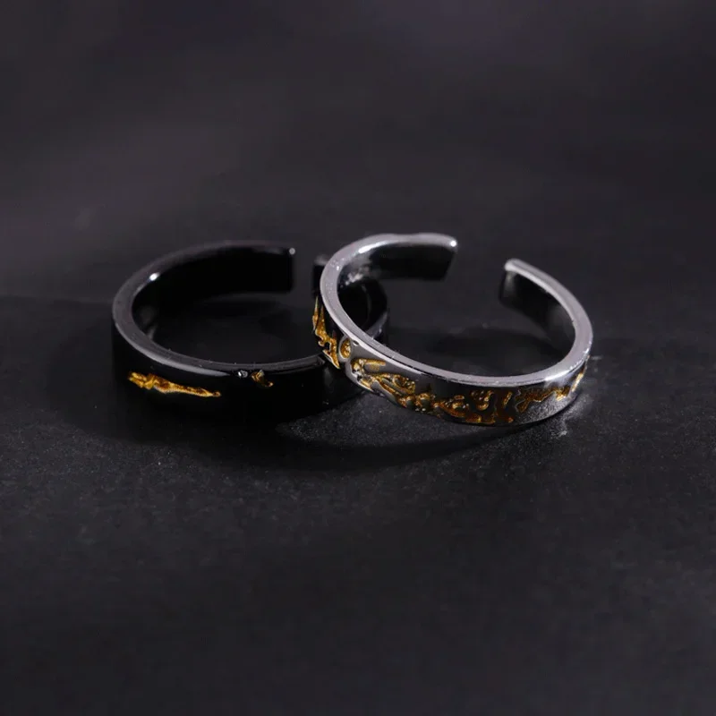 Fashion Simple Gilded Version Rings for Women Men Goth Ring Luxury Opening Finger Advanced Feeling Ring Jewelry Gifts Hot Sales