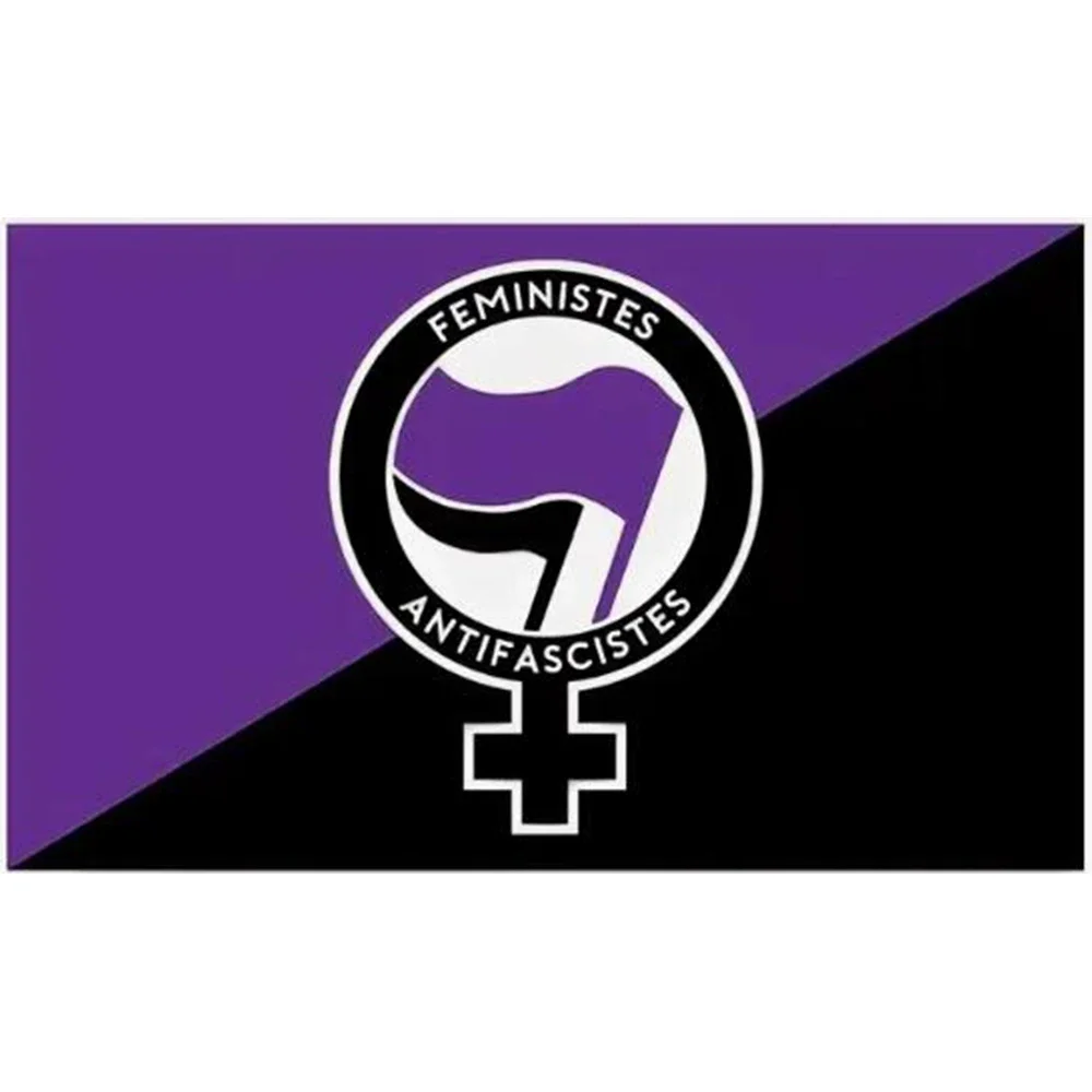 Feministes 3x5ft polyester Anarchy banner flag