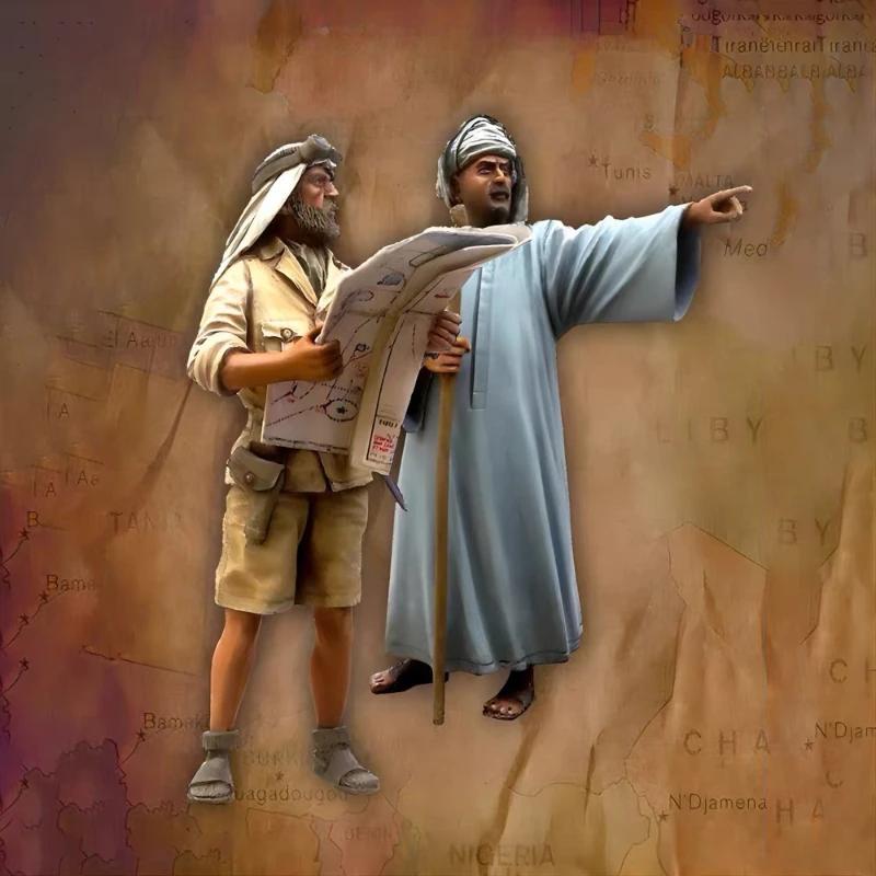 

Масштаб 1/35, литая под давлением фигурка из смолы, комплект модели офицера SAS и Local Man 2, фигурки в разобранном виде и неокрашенном виде