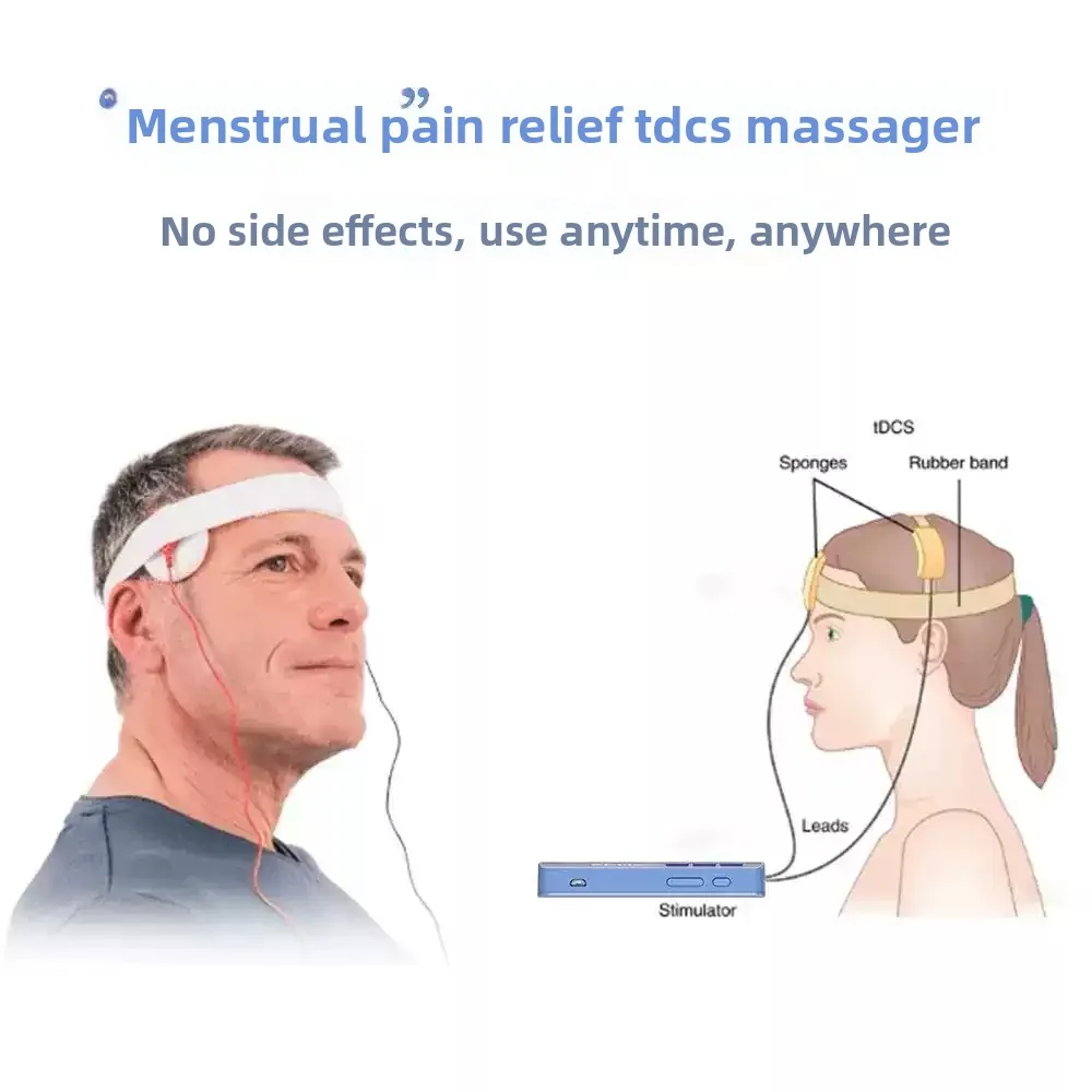 Pain Relief Head Massager | Electric tDCS Device for Transcranial Magnetic Stimulation Therapy