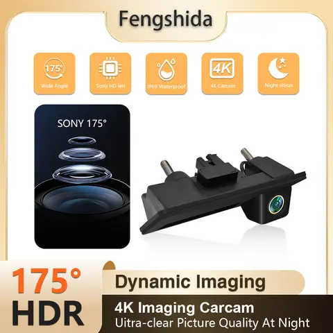 Audi A5, Q5, A3, 8V, Q7, A6, A4, A4L, S4, RS4, B9, 백업 리버스 AHD 2K 어안 렌즈 카메라, 1080P AHD 175 ° 후방 카메라
