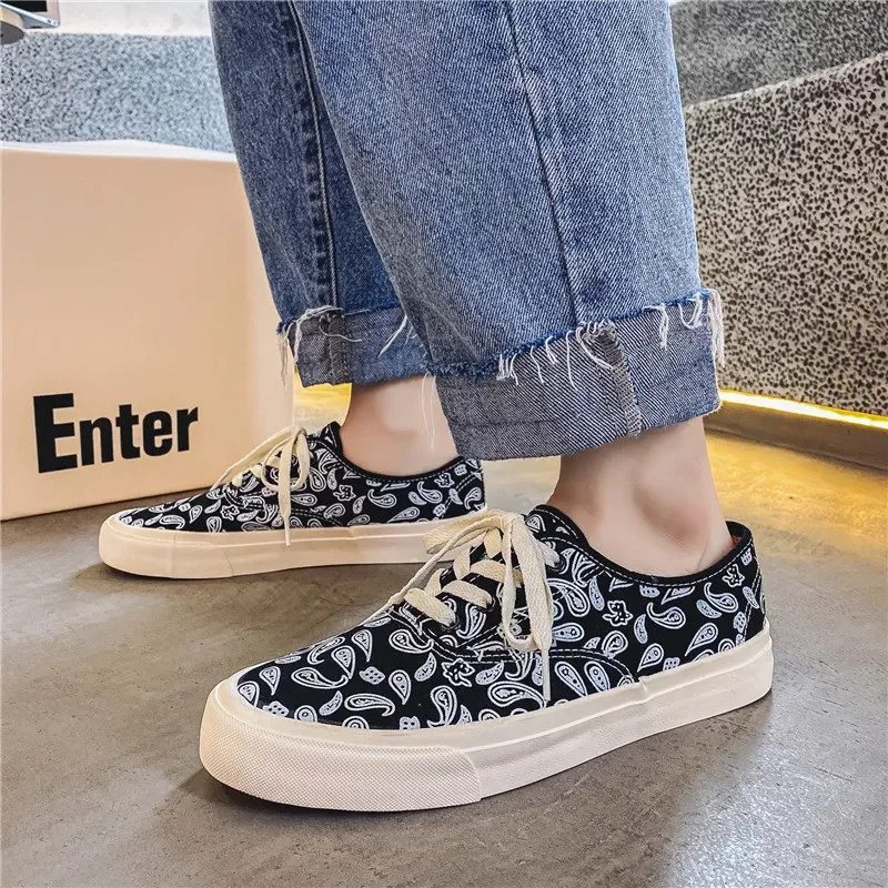 Platform Men\'s Sneakers Air Mesh Leopard Espadrilles for Men Fashion Low Top Sport Shoes Male Lace Up Luxury Vulcanise Shoes V16