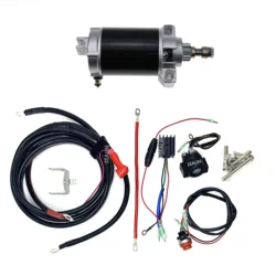 Electric Start Kit for Yamaha F25 65W Parsun &More 4-Stroke 25HP Outboards 1998-2011 Starter Motor Cable Switch