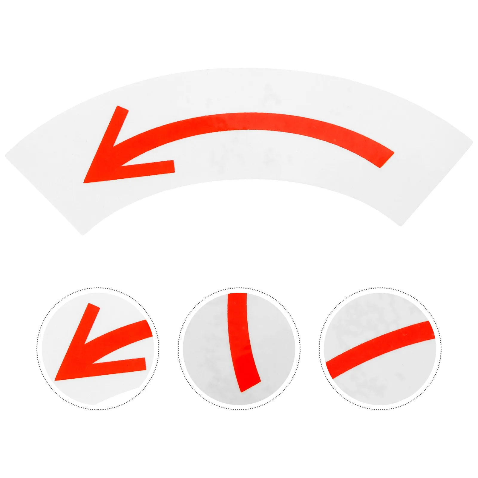 

Floor Direction Safety Label Arrow Caution Decal Pp Synthetic Paper Indicator Sticker