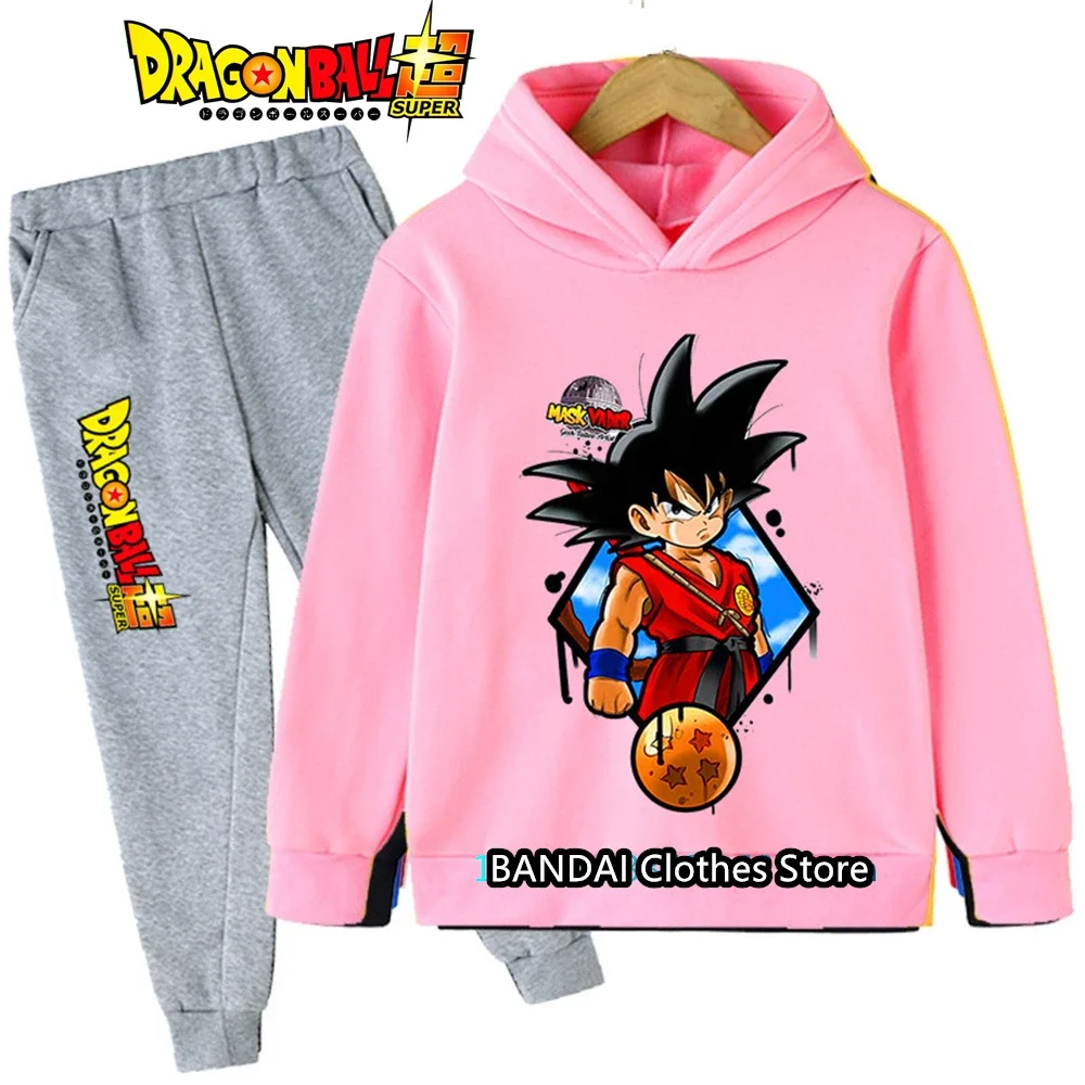 سويت شيرت Dragonball Girls Kakarotto Vegeta للأطفال من 3 إلى 12 سنة للخريف والشتاء ناعم ودافئ أنيق مطبوع عليه الرسوم المتحركة بلوفر مريح #2