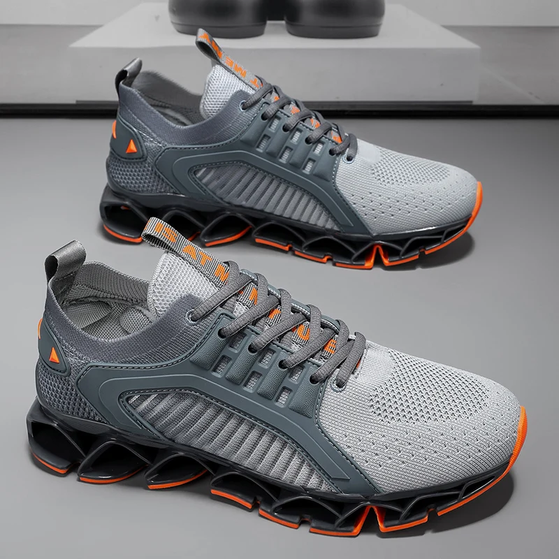 

Men's Running Shoes Trainer Race Breathable Sneakers Non-Slip Jogging Cushioning Mesh Outdoor Couple Luxury shoes Off-road Shoes