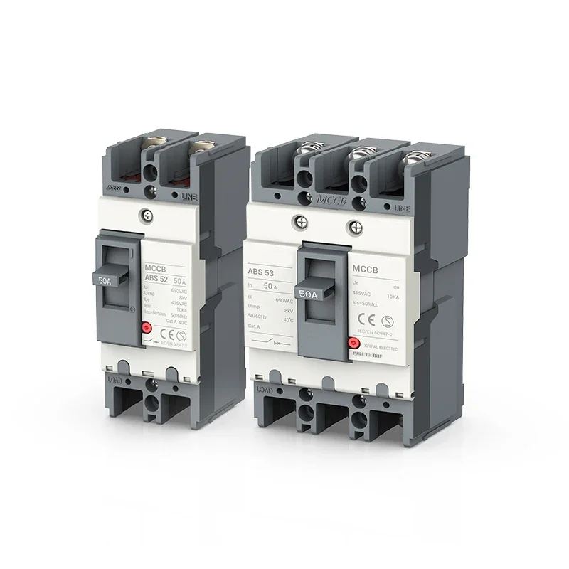 AC MCCB Moulded Case Circuit Breaker 2P 63A 80A 125A 150A mccb breaker AC690V ABE/ABS Electrical Equipment
