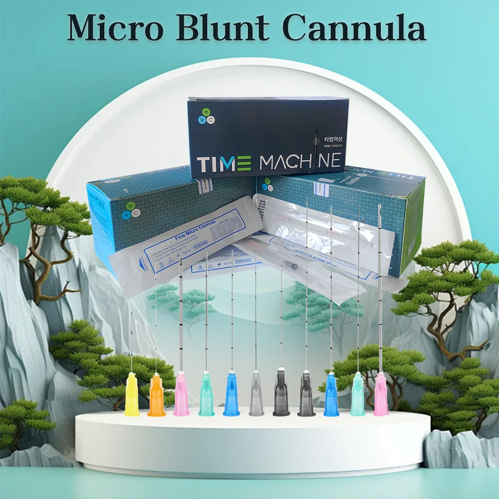

Medical Sterile microcannula 25g 50mm 70mm Blunt Tip Micro Cannula Needle for Injectable Hyaluronic Acid Fillers