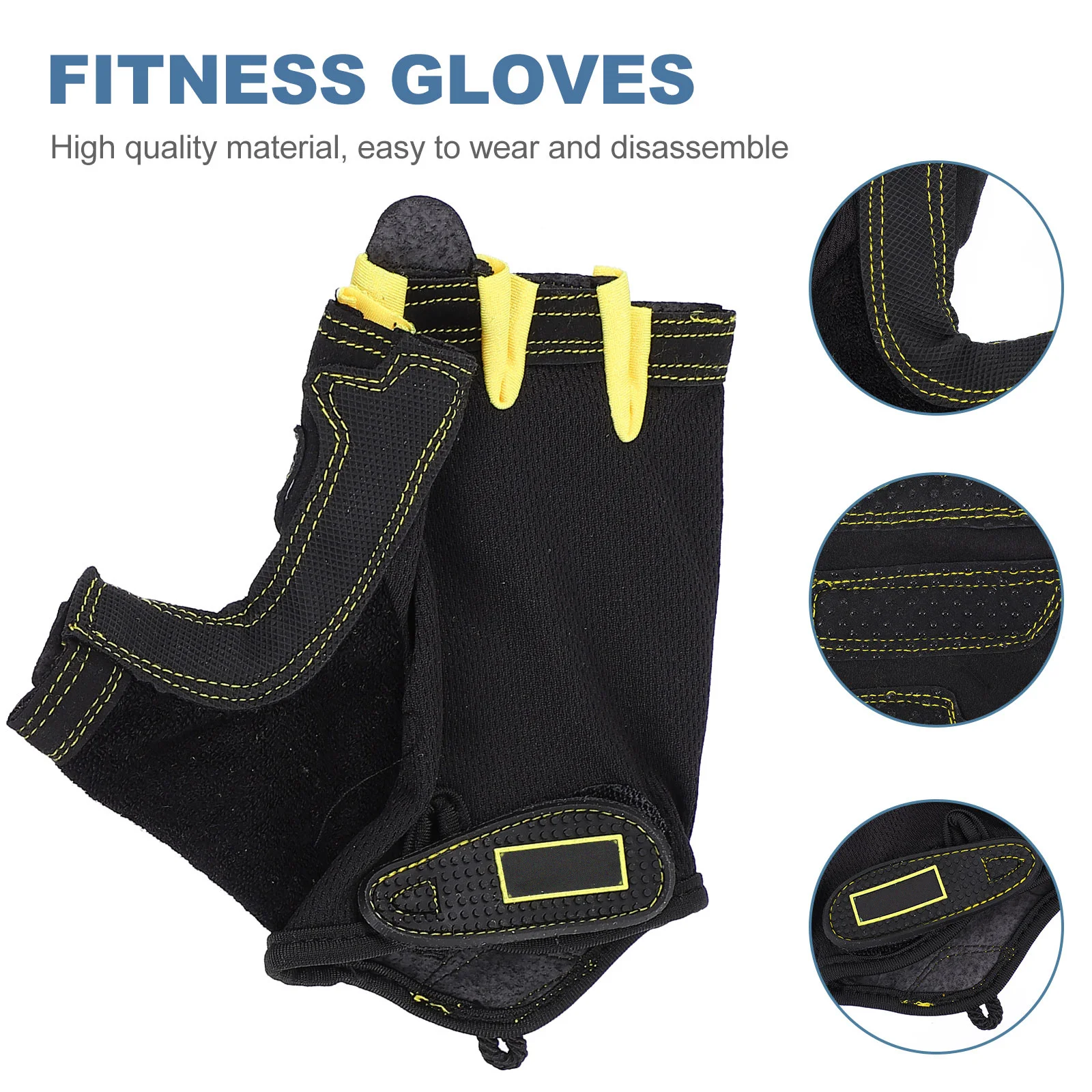 

1Pair Breathable Outdoor Half-Finger Gloves Anti-Slip Sports Cycling Gloves for Riding Fitness Hiking Protective Mitts