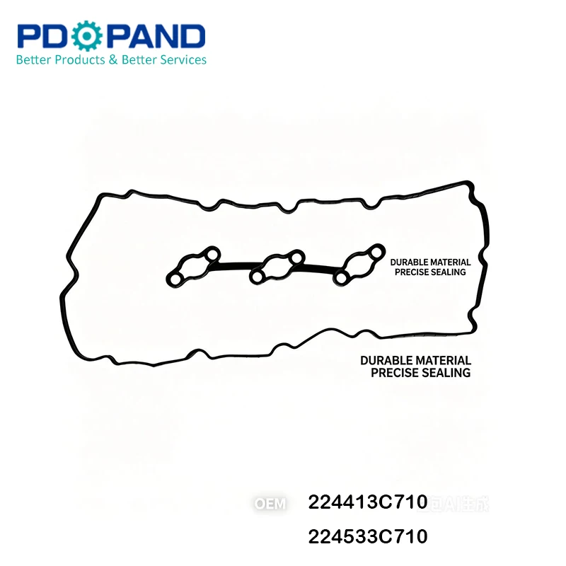 224413C710 224533C710 Genuine Engine Valve Cover Gasket For Hyundai SANTA FE GENESIS COUPE  Kia SEDONA 3.8L