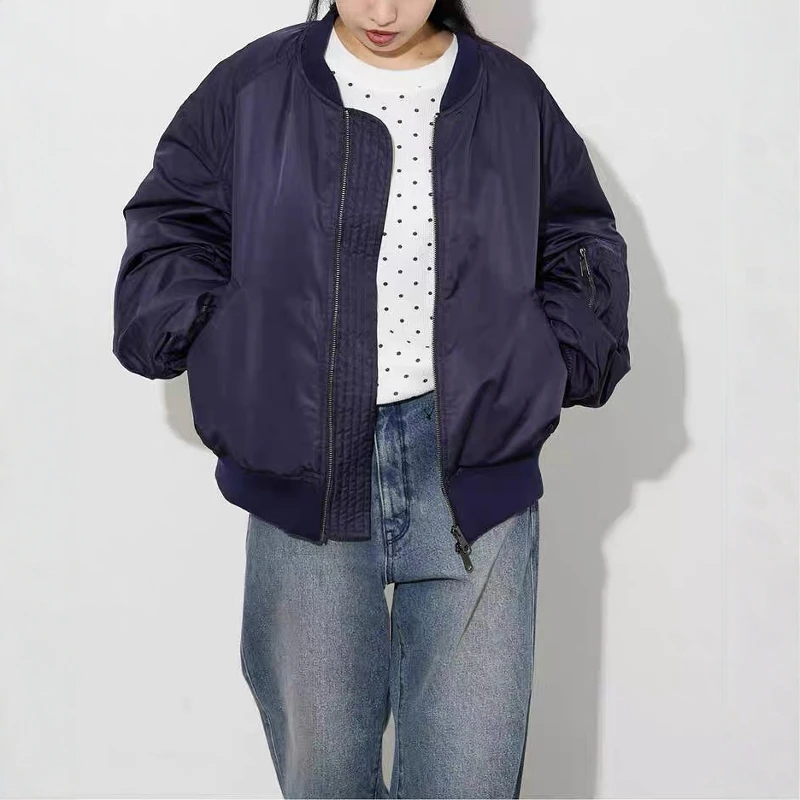 

Классическая однотонная универсальная бейсбольная куртка-бомбер Toru Wee 25, новая модель Star Field Home, женская спортивная куртка на молнии