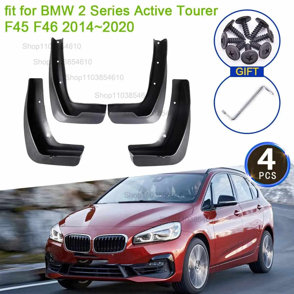 

for BMW 2 Series F45 F46 Gran Active Tourer 2014 2015 2016 2017 2018 2019 2020 Mudflap Mudguard Fenders Splash Guards Front Rear