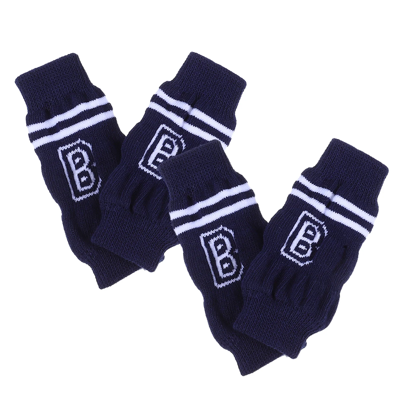 

4Pcs Pet Dog Leg Warmers Elbow Protector Knitted Soft Comfortable Joint Sleeves Washable Protective Socks for Small Medium Large