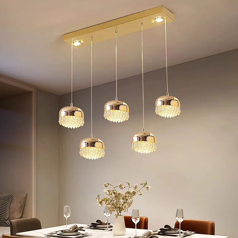 Imagem -04 - Nordic Home Decor Lustres para Sala de Jantar Lustre Pendant Lights Lâmpadas de Suspensão Luminária de Teto Iluminação Interior