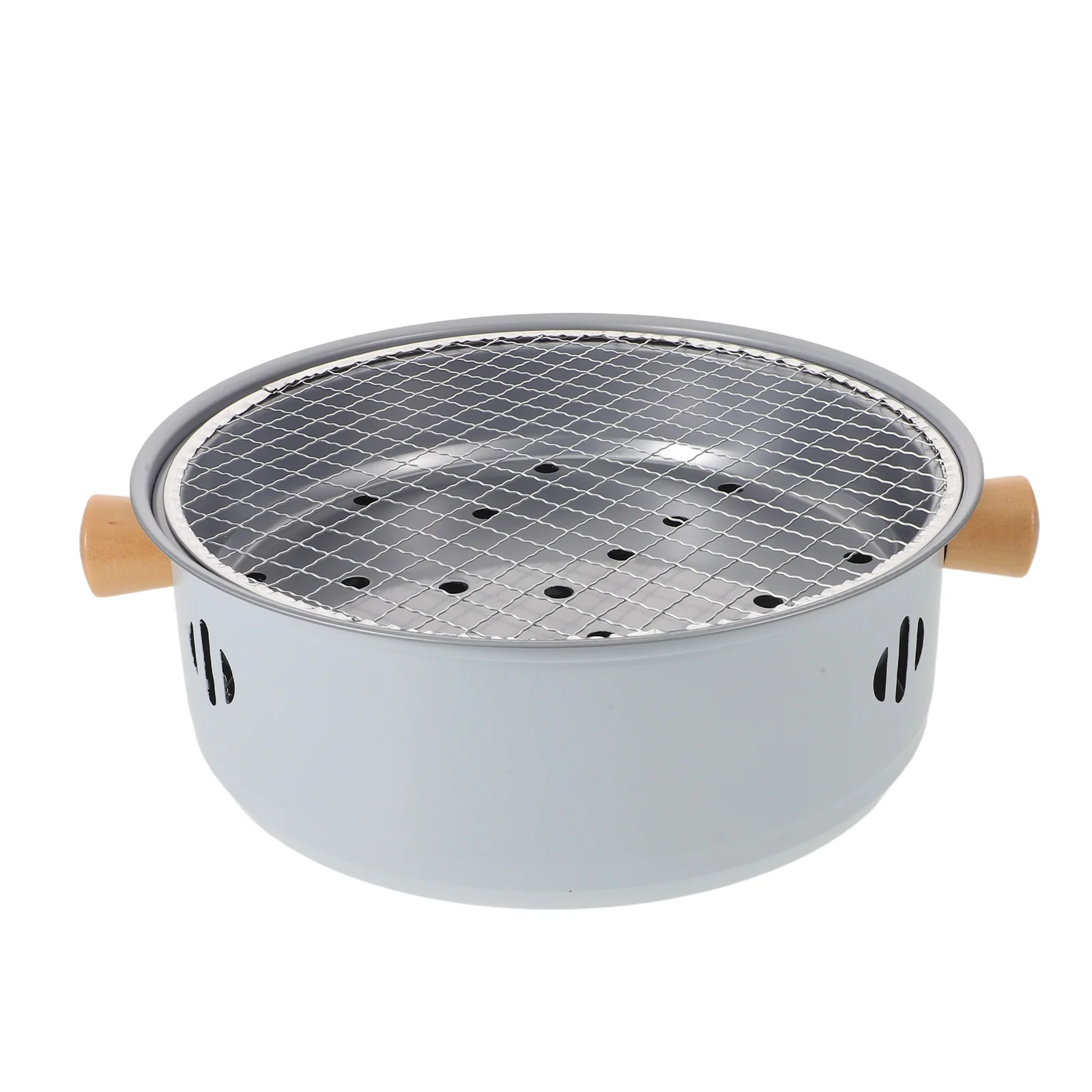 

Portable Charcoal Bbq Grill 26.5cm 10 Inch Compact Lightweight Outdoor Roasting Stove for Camping Picnics Parties Backyard