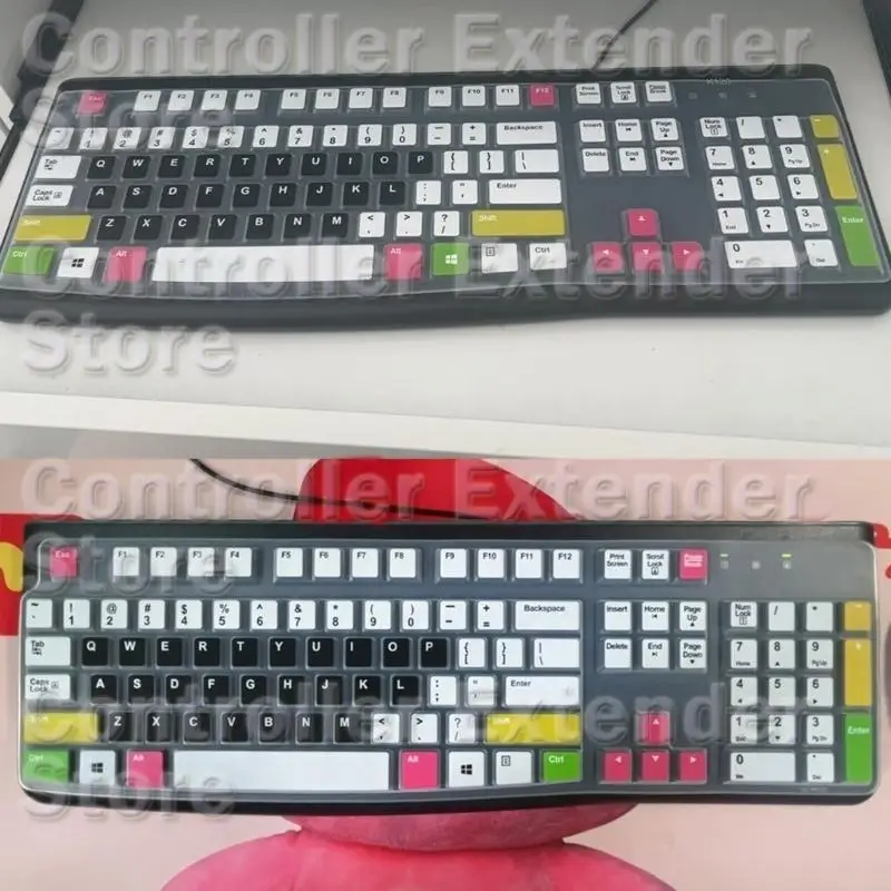 N84B Силиконовая клавиатура для клавиатуры K120 MK120 Эргономическая настольная клавиатура клавиатура