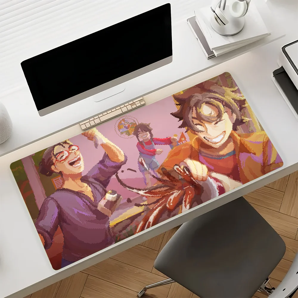 Game U-Until T-Then Mouse Pad Anti Slip Rubber Edge Locked Thickened Laptop Gaming Desk Mat
