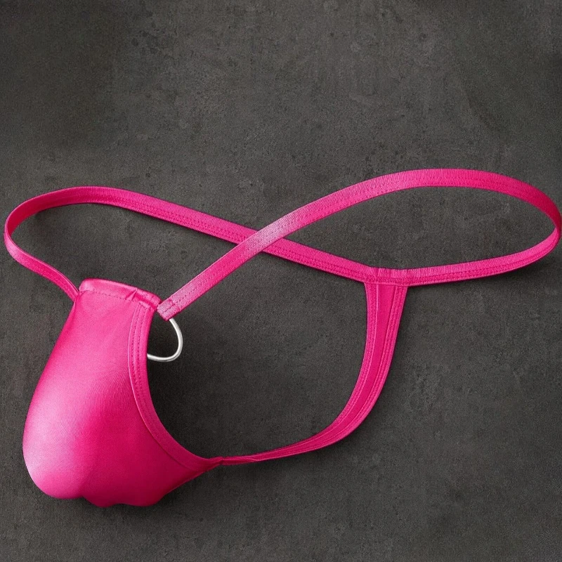 Ring Sexy Underwear for Men O-Ring T-Panties Loop Erotic Hombre Male Lingerie Tanga Thongs Mens Bikini T-Back Lingerie Seamless
