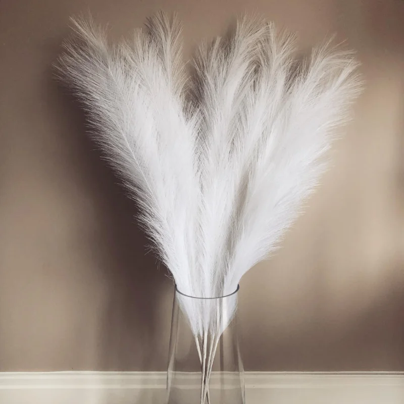 45cm Artificial Pampas Grass Bouquet New Year Holiday Wedding Party Home Decoration Plant Simulation Fake Flower Reed