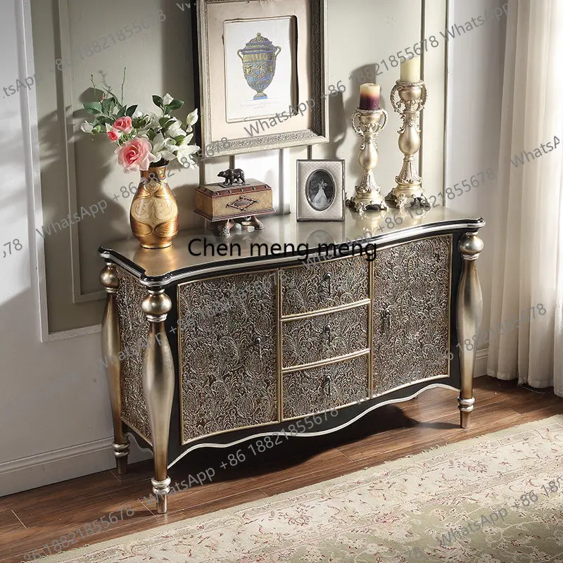 

Light luxury sideboard, wine cabinet, simple entrance cabinet, living room partition cabinet, home European style