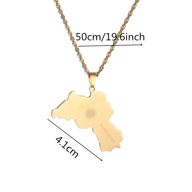 Kurdistan Pendant Necklaces Women Men Kurdish Jewelry