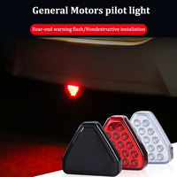 Flash F1 Triangle Style Light Car Pilot Stop Safety Lights Sporty Rear Third Brake Light Auto Tail Warning Brake Signal Lamp 12V