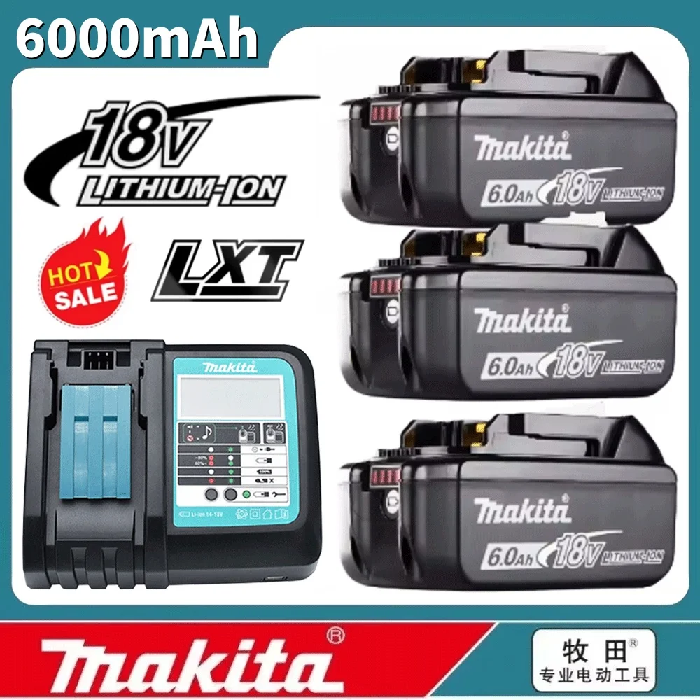 

NEW Genuine makita Battery BL1860B BL1850B BL1830 BL1840 screwdriver battery & charger 18v Replacement Power Tool Batteries