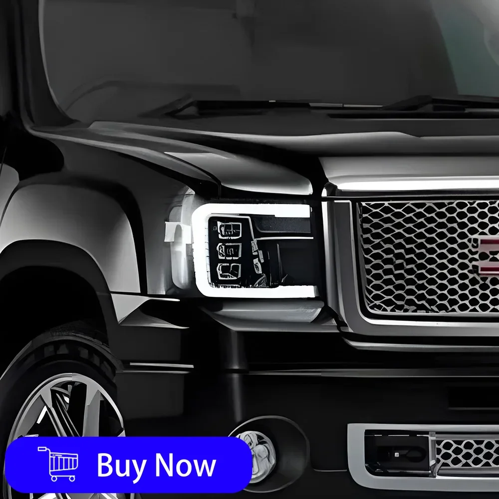 

Для GMC Sierra 2007-2013 светодиодные автомобильные фары в сборе, обновленное высококачественное динамическое 3 линзы проектора, аксессуары Plug and Play