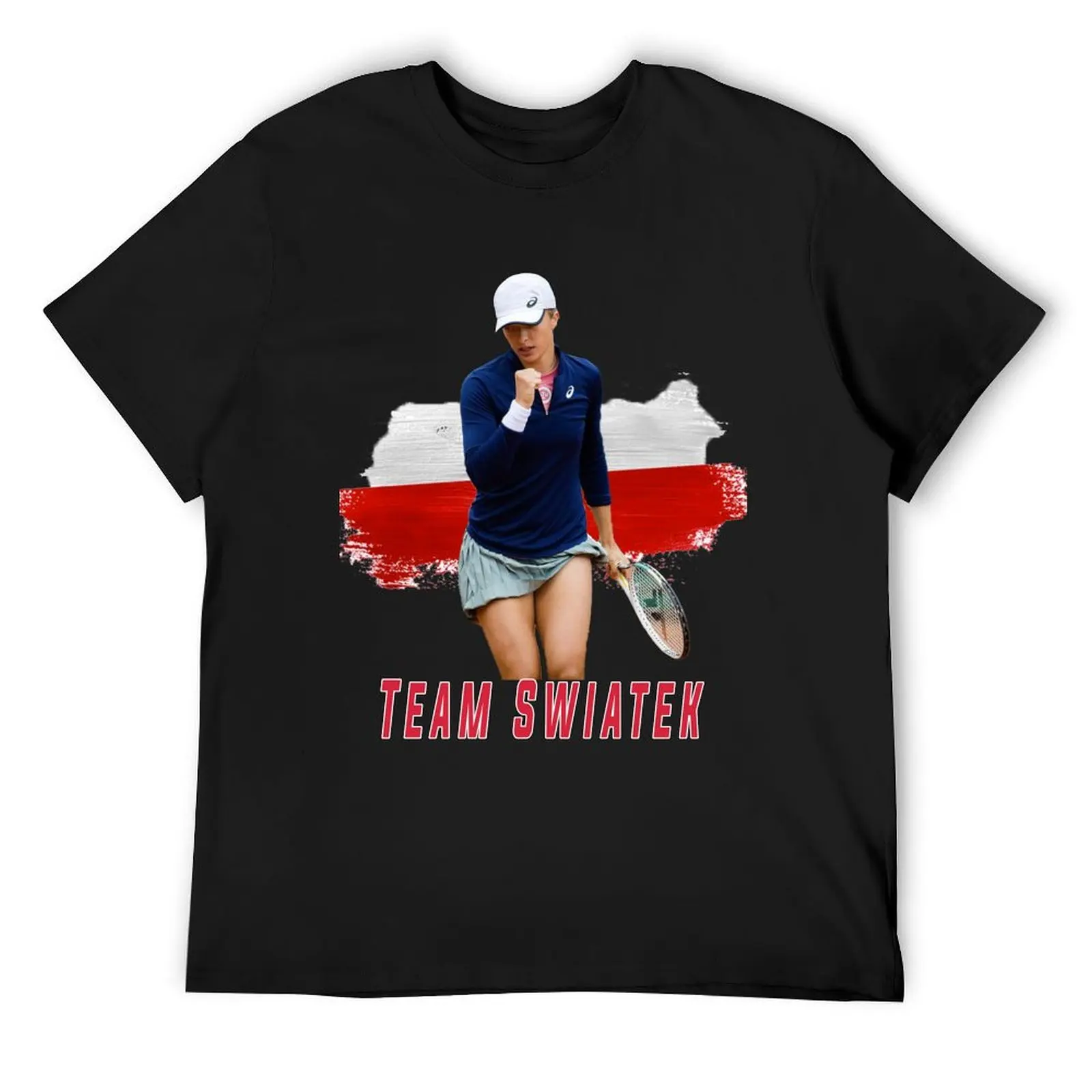 

Iga Swiatek T-Shirt boys whites Short sleeve tee customs vintage men clothing