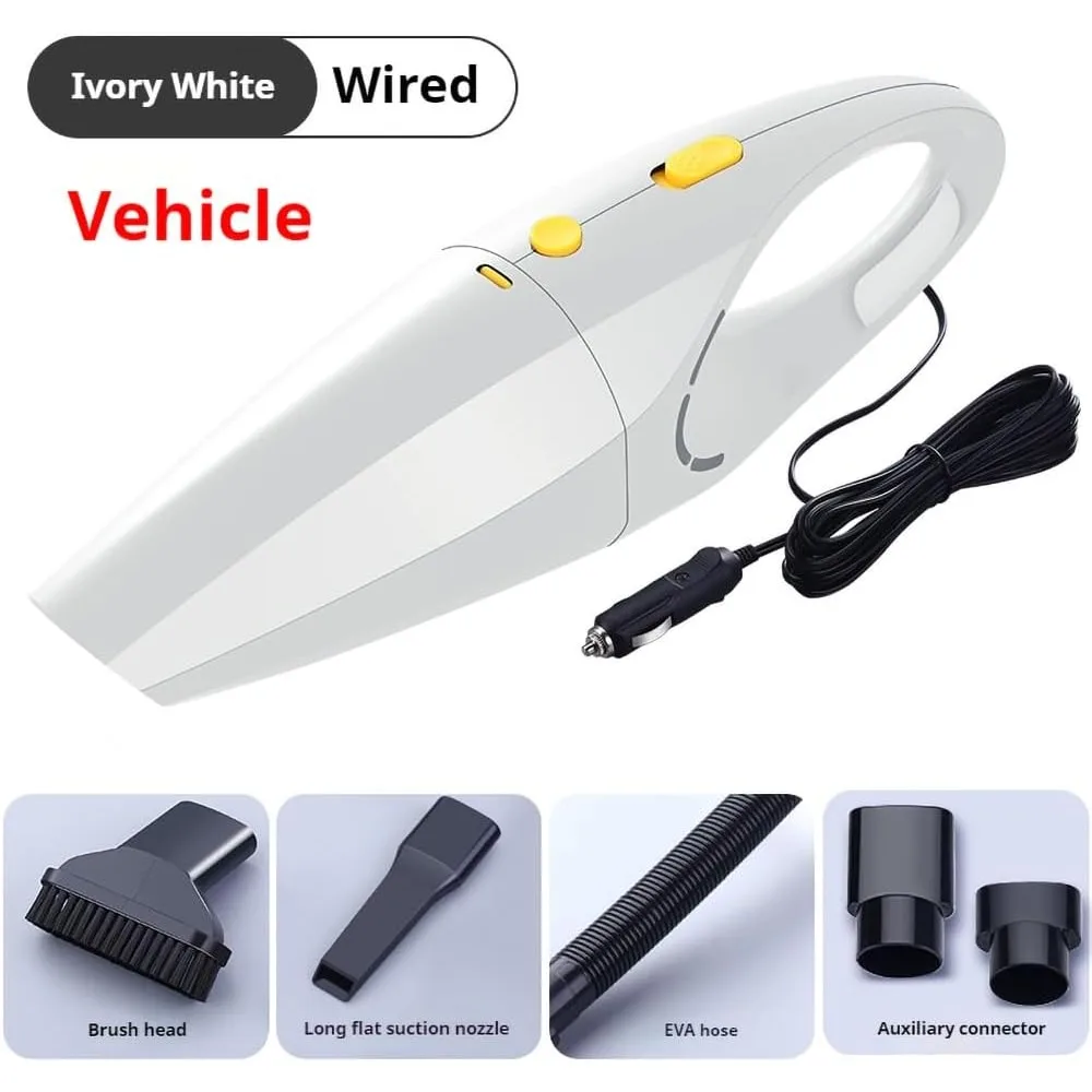 مكنسة كهربائية محمولة للسيارة مع شفط قوي لنماذج سيارات الدفع الرباعي 2015-2020، فلتر طويل الأمد للتنظيف العميق
