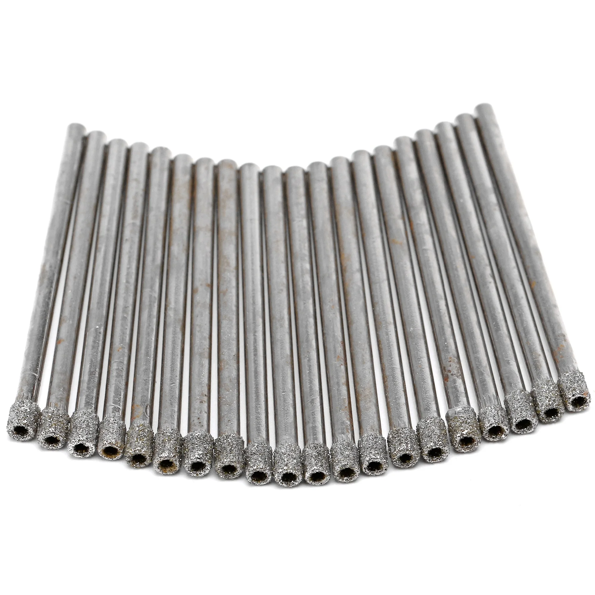20Pcs 2-10 mm Diamond Core Drill Bits Tip Hole Saw Coated Masonry Tools Drilling Cutter for Glass Stone Marble Granite Tile