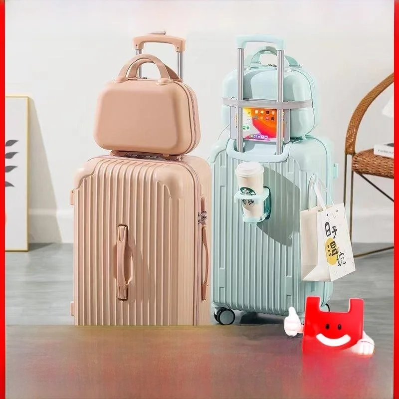 

Прочный женский чемодан Lage 2024 года, новый чемодан для ручной клади, 20-дюймовый набор для матери и дочери, дорожный пароль Lo ABS + материал ПК