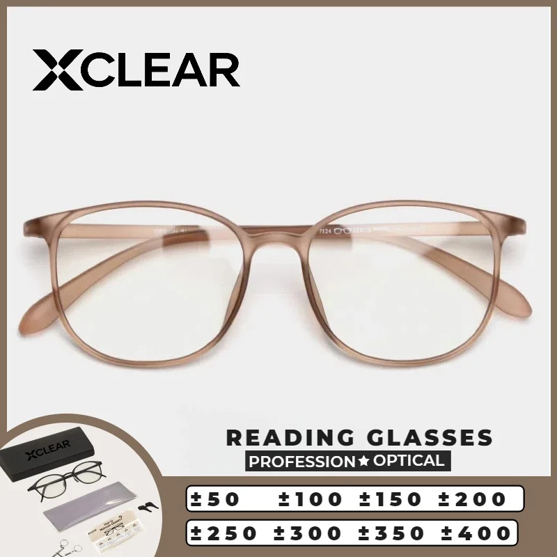 

XCLEAR Versatile Rectangle Reading Glasses Anti Blue Light High Quality Customized Progressive Prescription Glasses