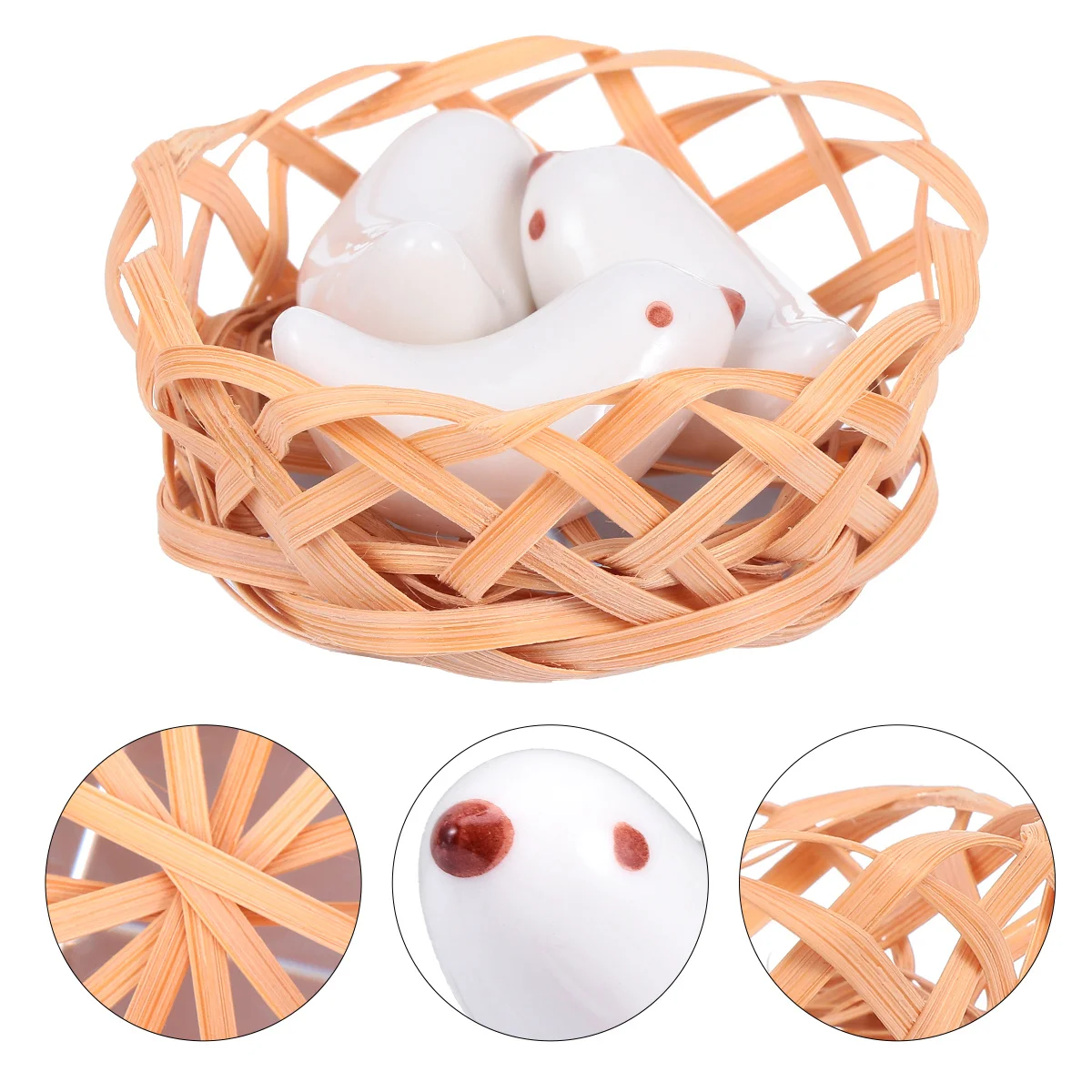 

3Pcs Lovely Bird Shape Ceramic Chopsticks Rest Elegant Japanese Design Cutlery Holder Easy to Clean Perfect Gift