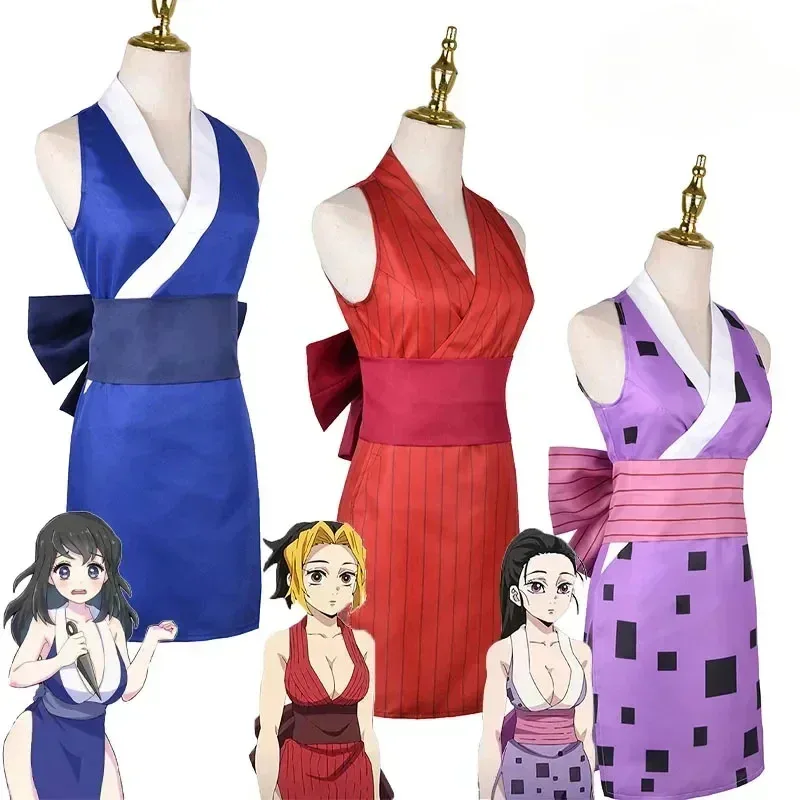 XT8 أنيمي شيطان القاتل الموسم 2 سوما هيناتسورو ماكيو تأثيري حلي Uzui Tengen زوجات موحدة فستان مثير الترفيه Dist @ XT6!