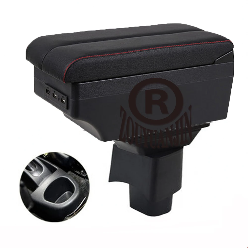 

For Geely GX2 Armrest Box Retrofit Parts Center Console Special Storage Space Car Elbow Rest with USB Cup Holder