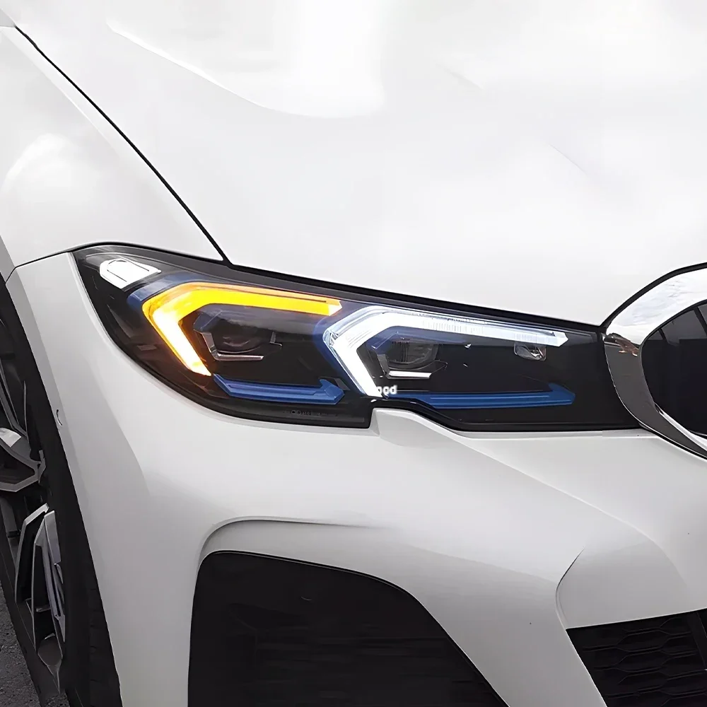 

Для BMW 3 серии G20 320i 325i 330i 2020-2022 Обновление автомобильных фар в сборе, светодиодный новый стиль, аксессуары для динамических линз проектора