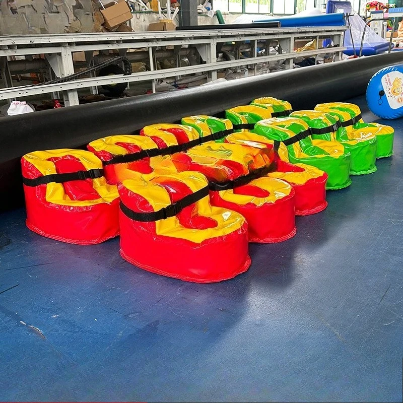 Scarpe da velocità gonfiabili Scarpe da calcio Scarpe grandi e divertenti Bigfoot Gioco sportivo interattivo da competizione per team building all'aperto