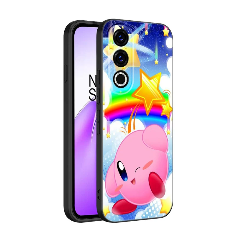 Cute-K-Kirbys-Game Black Silicone Phone Case For OnePlus 10R 11R 12R ACE 2 3 Pro 2V 3V Nord CE 2 3 4 Lite N10 N20 N30 SE 5G