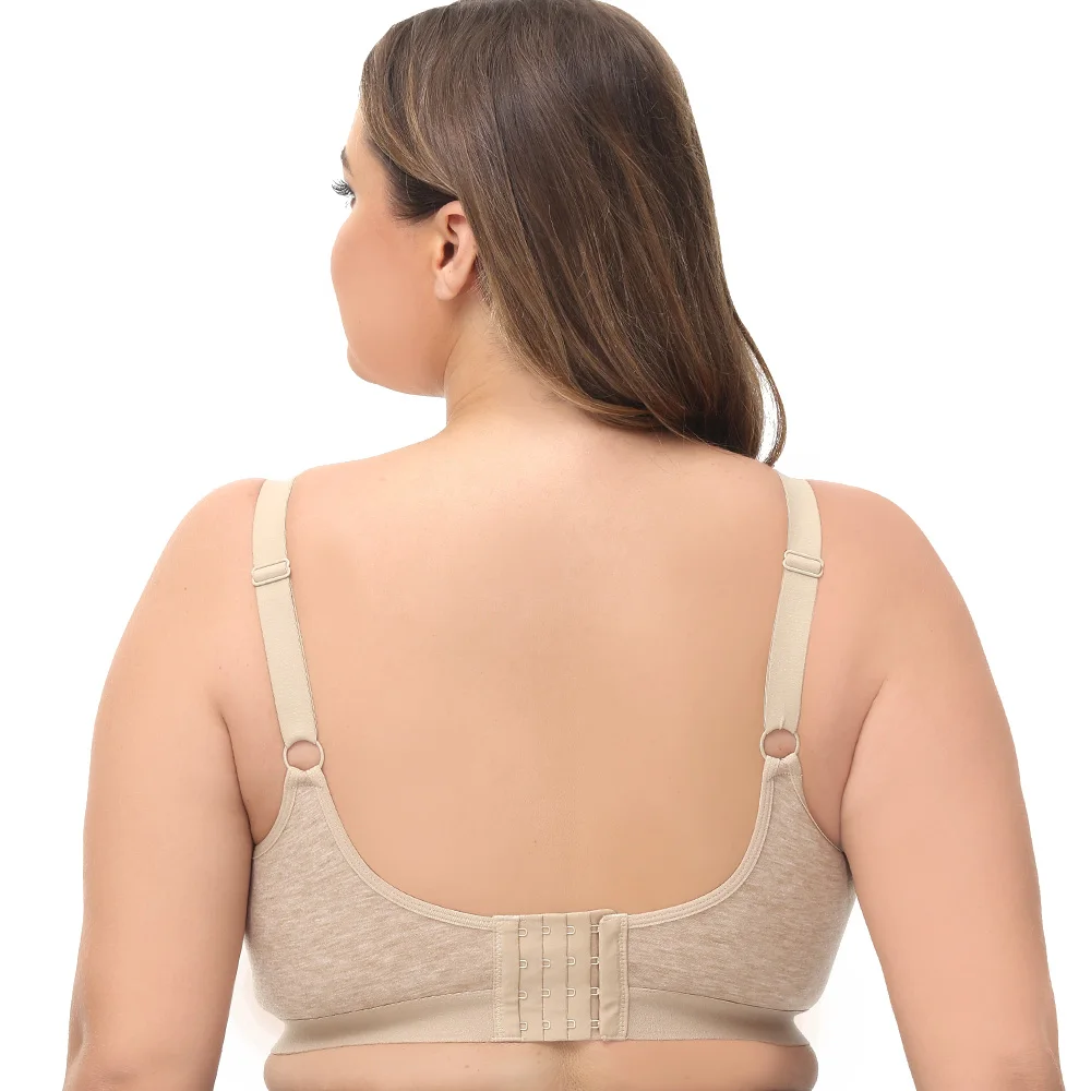 New Plus Size Bra For Women Seamless Bra Wire Free Cotton Bralette Ultra-thin Woman Bras Plus Size A B C D E F G H I Cup