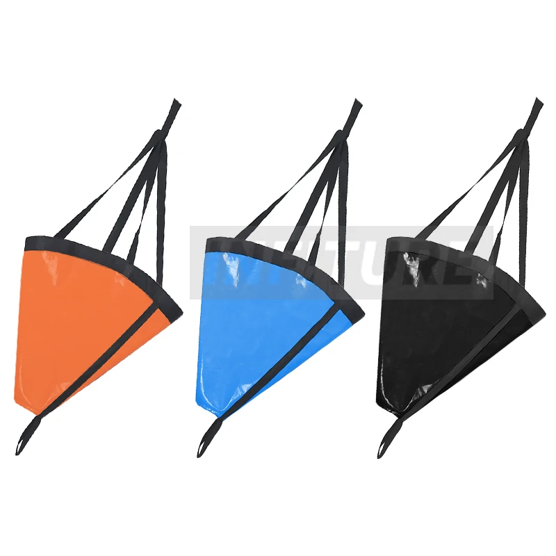 24/32 Inch Drift Sock Sea Anchor Drogue with 30ft Kayak Tow Rope Line Buoy Ball for Fishing Boat Trolling Sock