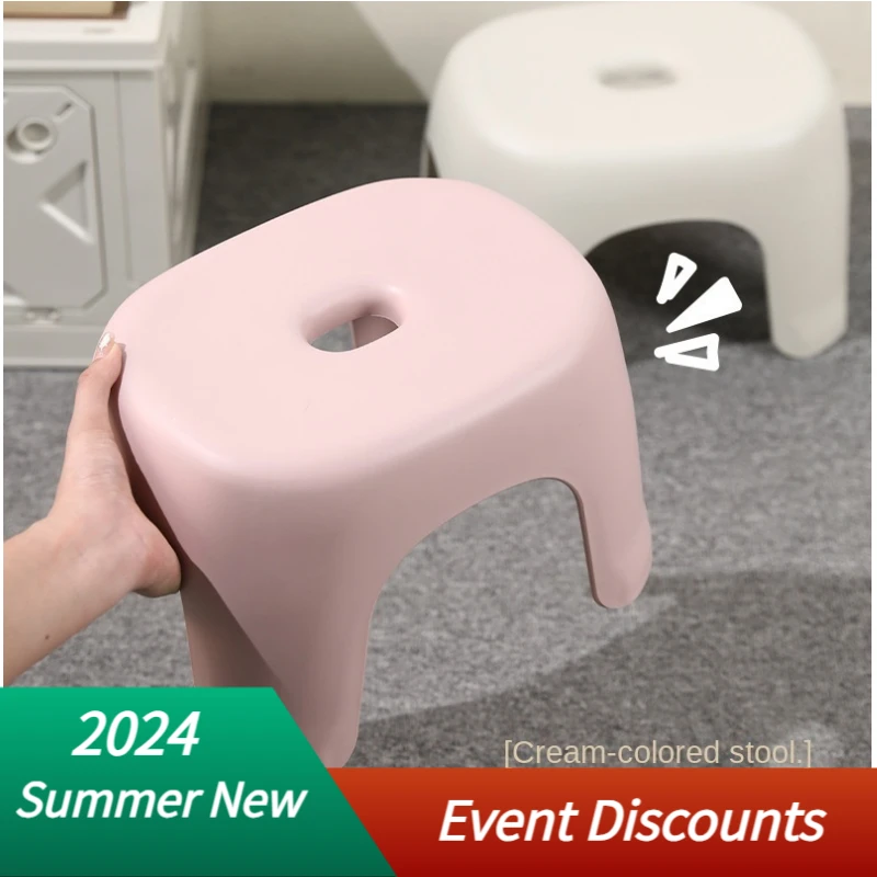 Bathroom stools, shoe stools, foot pedals, small benches, low stools, adult household transparent plastic, multifunctional