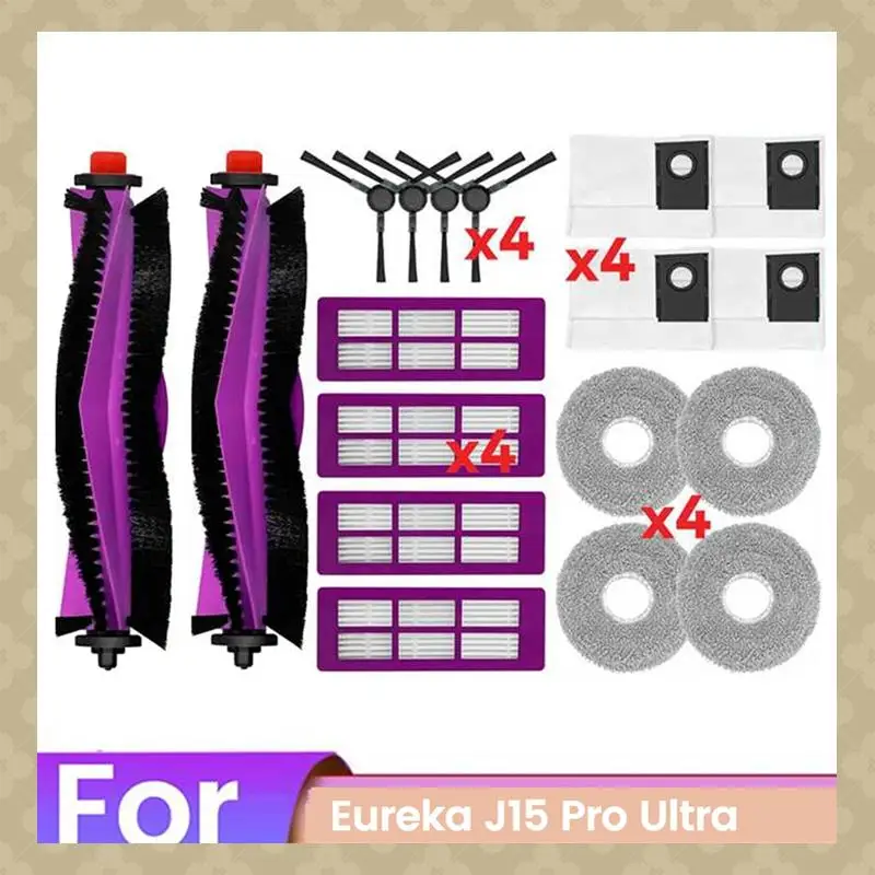 

AB45 18 шт., щетка для пылесоса, мешок для пыли и набор фильтров для Eureka J15 Pro Ultra, запасные части для пылесоса
